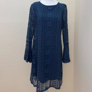 Francesca's Collections Blue Lace Dress